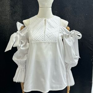 Gizia white cotton top